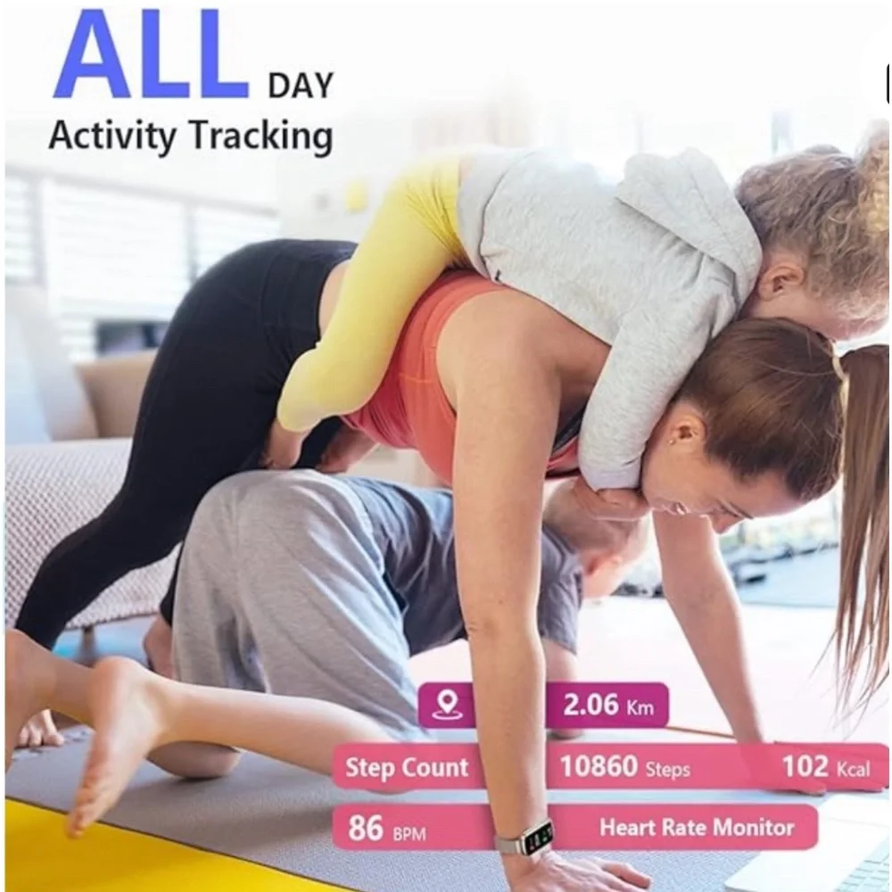 MorePro FitnessTracker w/HRBP waterproof, blood o2 sleep track,calorie counter